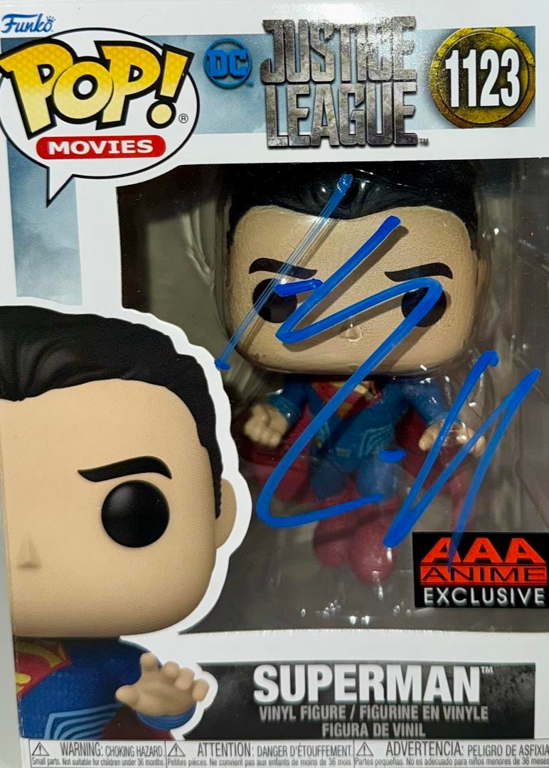 Henry Cavill Signed Funko Pop #1123 "Superman" (Justice League) - JSA